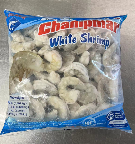 Champmar White Shrimp  21/25ct  2.2lbs/pack