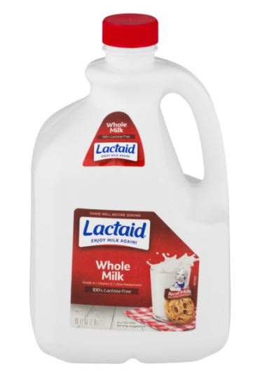 Lactaid 100% Lactose Free Whole Milk 96fl oz / Limited 2 bottle