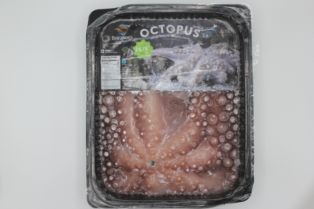 野生整只大章鱼 (6.5-7磅/只）